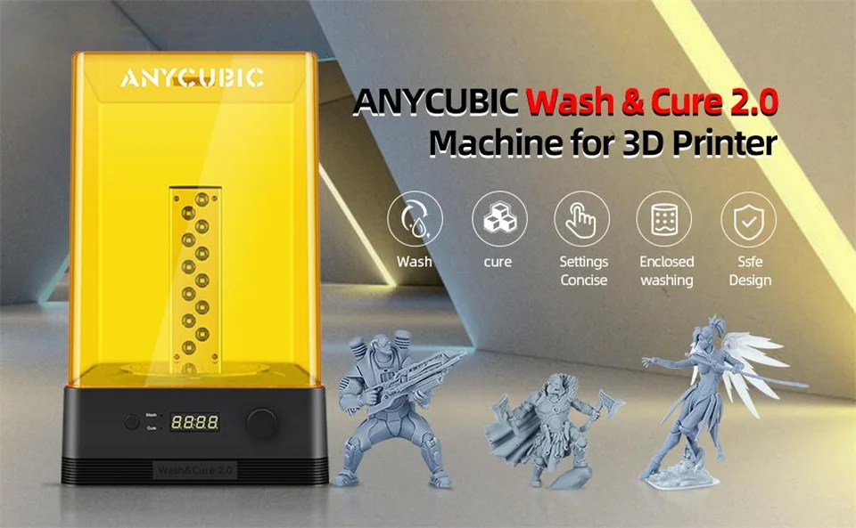 max e dlp fóton ultra 3d impressão com lavagem e cura 2.0 mais