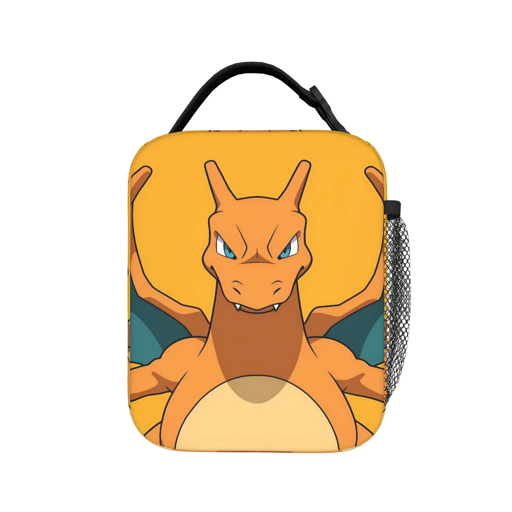 Swirl Fire Manga Lunch Bag - Stylish Portable Oxford Cooler Bag