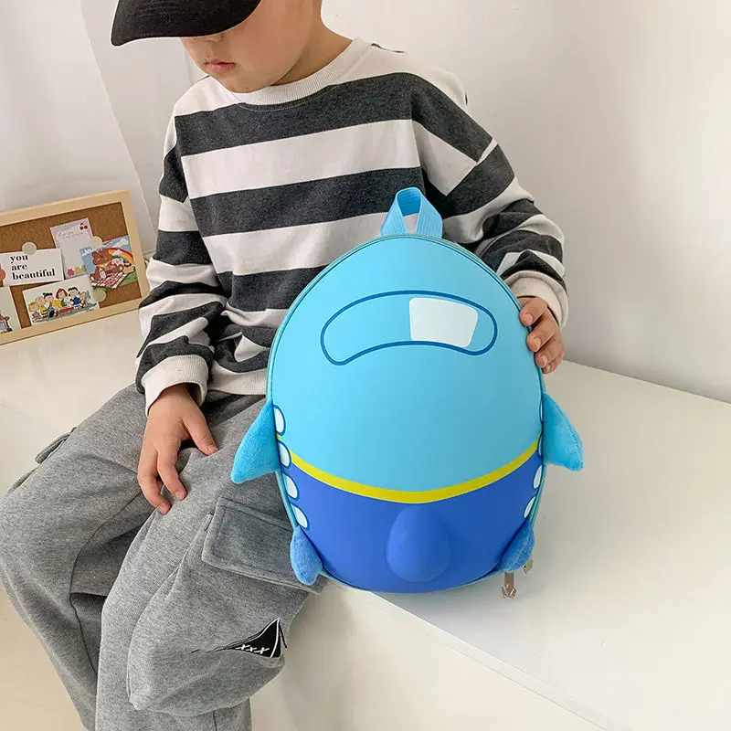 

MOONBIFFY Toddler 3D Airplane Backpack Child Kid Kindergarten School Bag Rucksack Gift Cute Cartoon Kindergarten Schoolbag