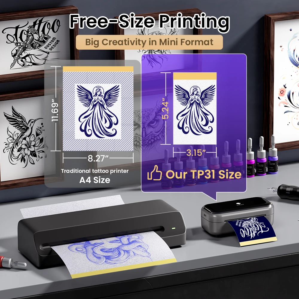 M08F tattoo printerタトゥー用紙10枚付属モバイルプリンター Amazon.co.jp: Itari M08F tattoo printer タトゥー用紙10枚付属