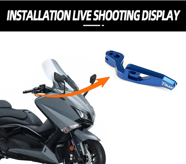 Leve Frizione E Freno CNC Per Yamaha TMAX 500 (2008-2011) - Regolabili E Sportive - Foto 5