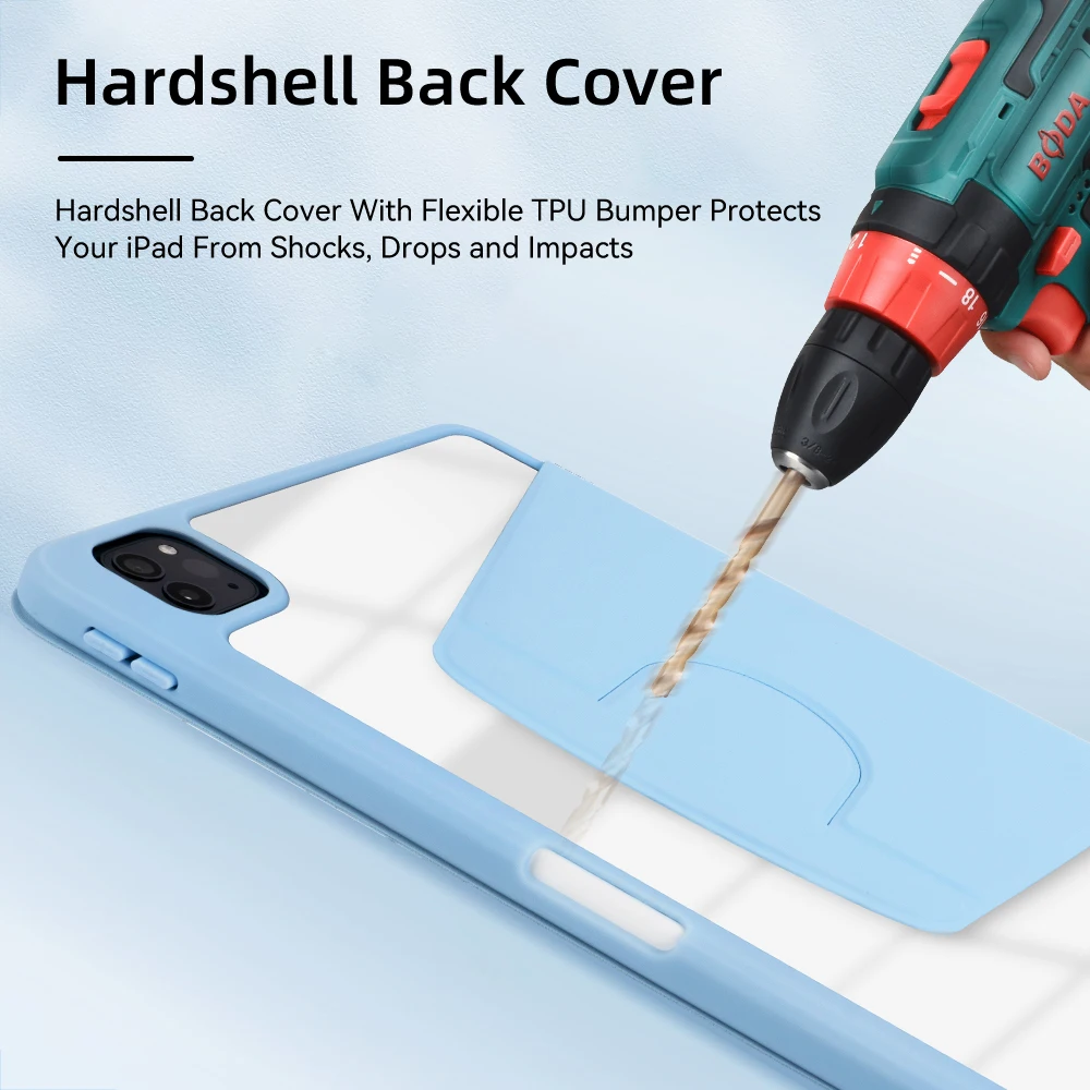 Capa de Suporte para Ipad Capa de Rotação 360 ° Air Pro 11 Air 10.9 12.9 Mini 62023 10.2 9ª Geração 2023 - Imagem 4