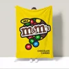 M&M's Home Interior Character Blanket 150x200 Custom Blankets Characters Knitted Plaid Microfiber Bedding Beach Towel Bed Throw 5
