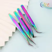 Professional Stainless Steel High Precision Makeup Eyebrow Fan Lash Extension Tweezers Tools For Eyelash Extension Soldering 1