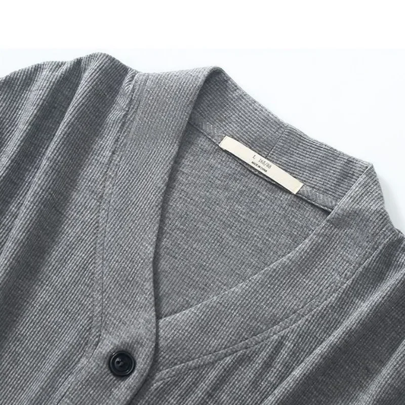 2024 King Size Slouchy Style Sleepwear Long Sleeve Pajama Women's New Fashion Homewear Thin Simple V-neck Loose Loungewear Set