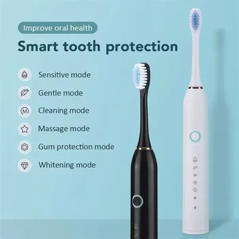 Automatic Electric Toothbrush Adult CHILDREN'S Universal Soft-bristle Toothbrush Charging Six-speed Automatic Toothbrush 1