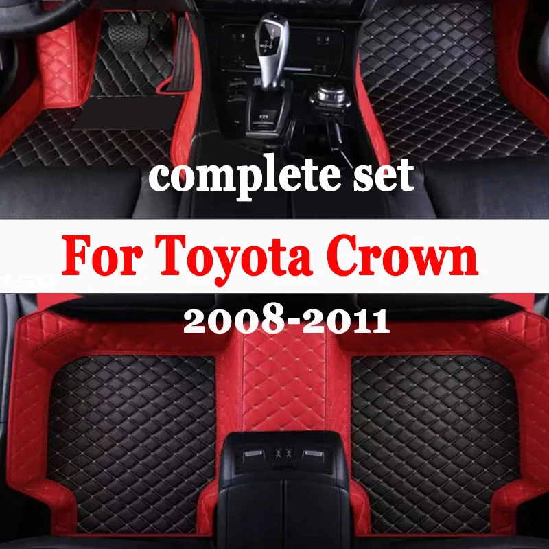 Автомобильные коврики, напольные коврики для Toyota Crown Royal Saloon S200 2008 2009 2010 2011, водонепроницаемые напольные коврики, детали салона автомобиля, автомобильные аксессуары