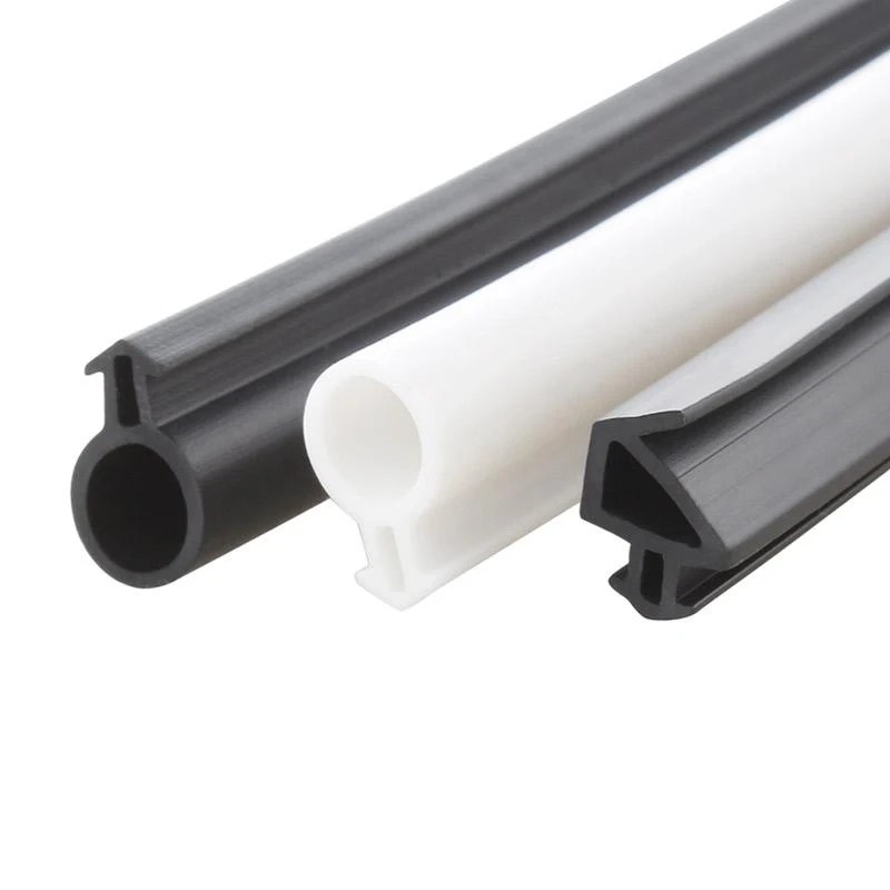 Bridge Aluminum Alloy Doors Windows Sealing Strip Card Slot Type Plastic Silicone Strip Soundproof Windproof Waterproof 1/2/5M door seal strip,window seal strip,silicone seal strip,sealing strip