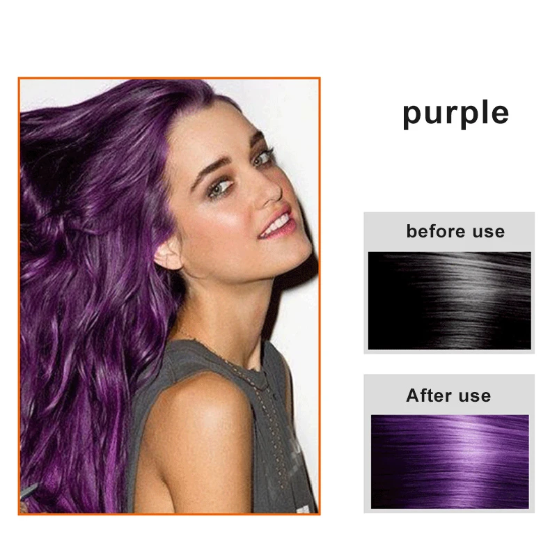 3pcs Herbal Hair Coloring Bubble Hair Dye Shampoo Nature Plants