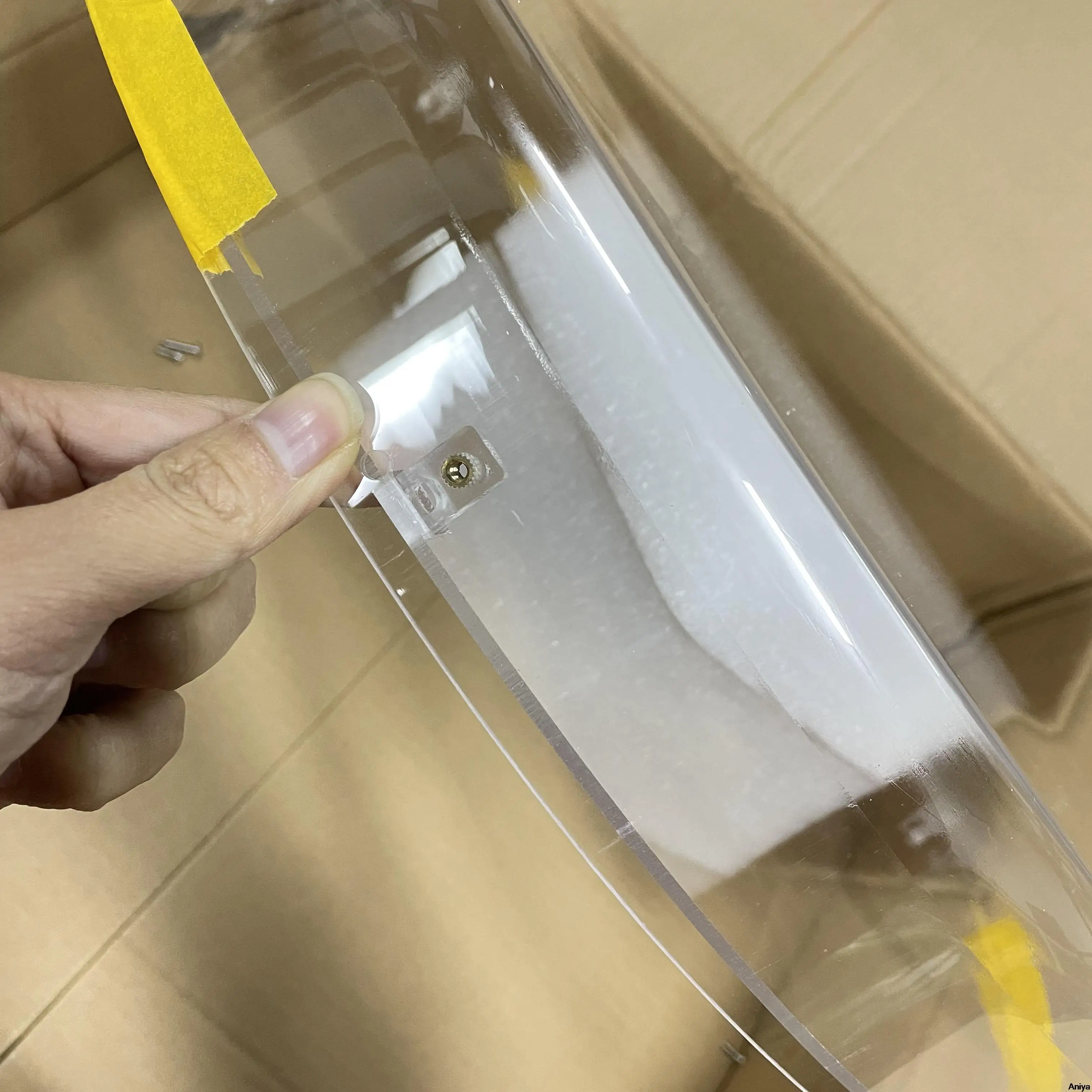 3D Fan Hologram Projector Cover 100cm Hologram Projector Case Advertising Light Display Protective Shell LED Fan Acyrlic Cover