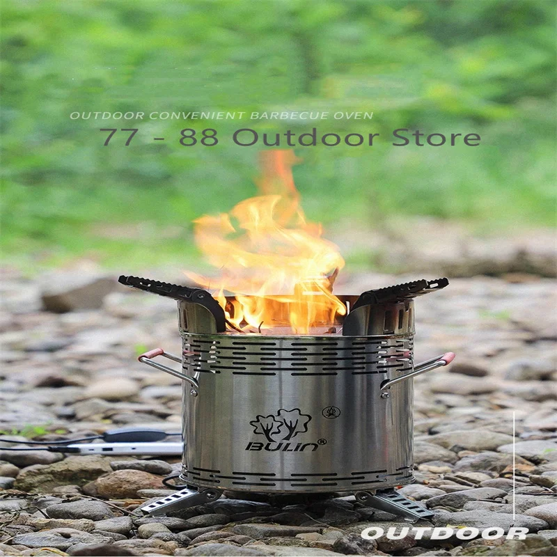 Q16 Outdoor Firewood Stove Smokeless Portable Stove Camping Gasifier Travel  Heating Small Firewood Stove - AliExpress