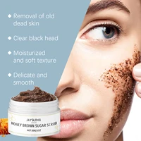 Honey Brown Sugar Scrub Cream Exfoliate Remove Facial Oil Shrink Pores Smooth Moisturize Skin Softening Keratin Cleansing Scrub 5