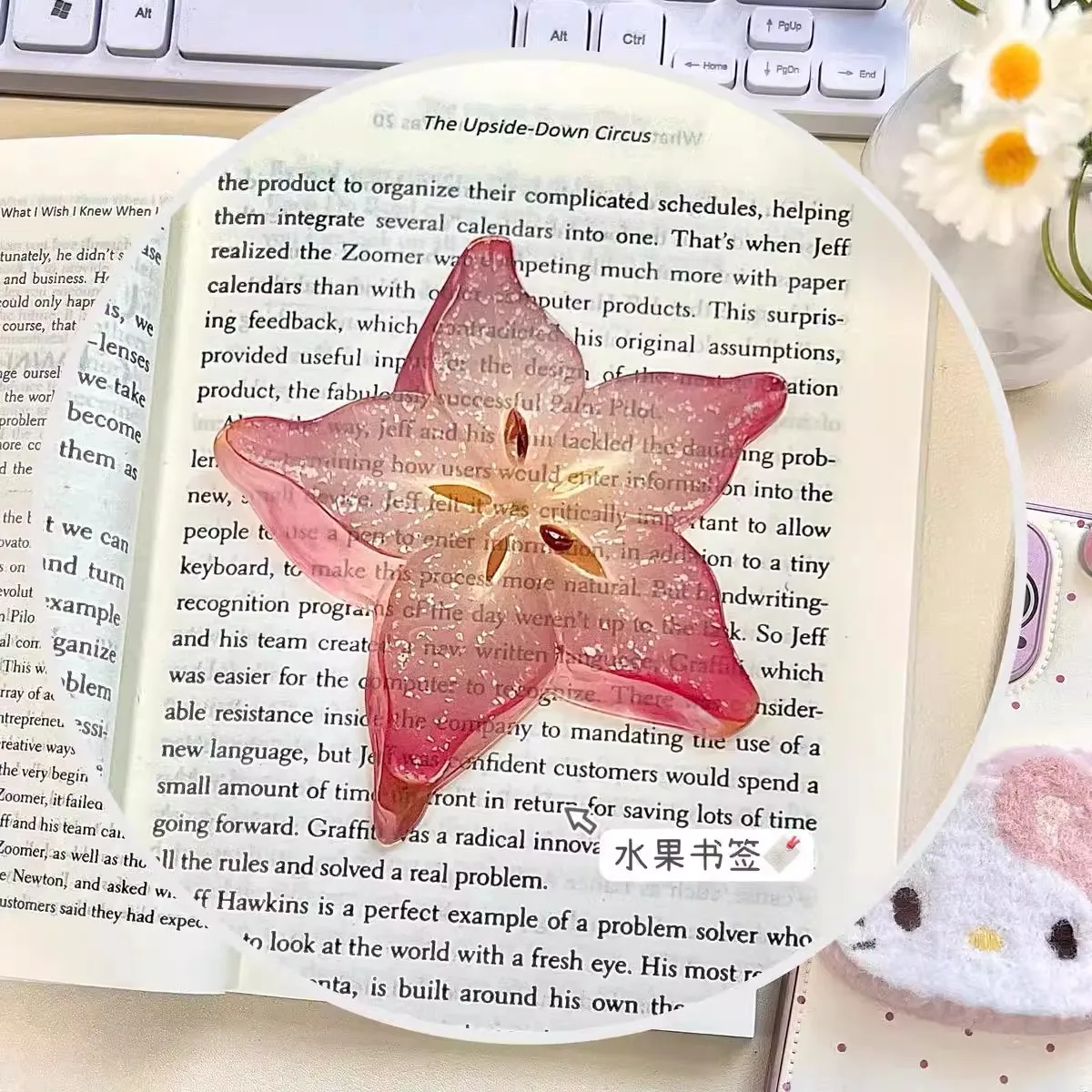 Ins Fruit Slice Bookmark Simulation Apple Lemom Cute Bookmark Reading Book Page Holder Student Gift Book Page Tag School Supplie bookmark page holder bookmarks stationery supplies bookmark holder