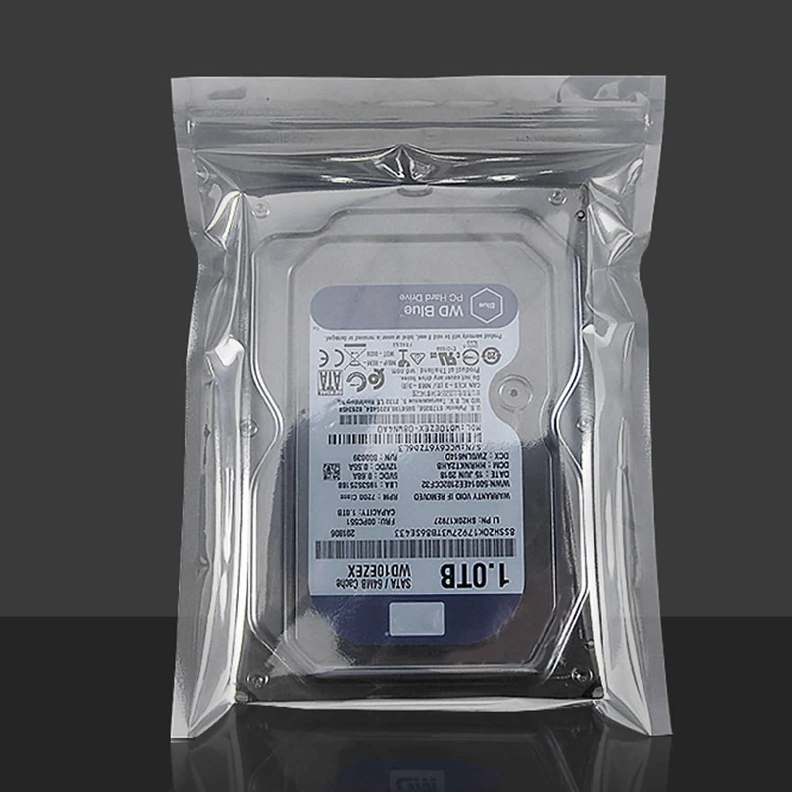 

Антистатический пакет с застежкой-молнией, 100 шт., утолщенная лента для костей, полупрозрачный герметичный пакет, подходит для электронных устройств, распродажа