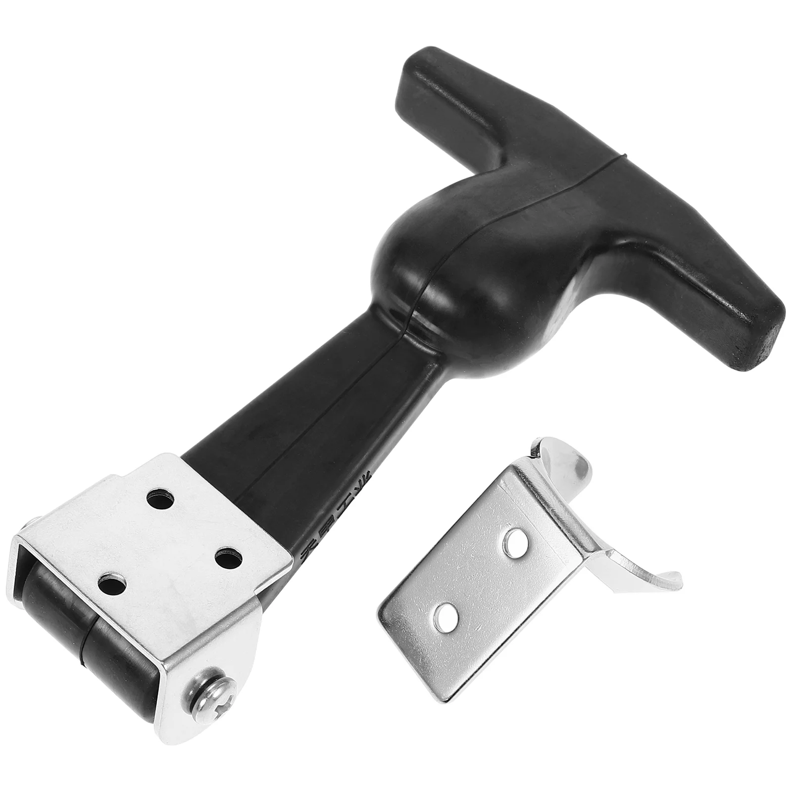 Toolbox Hood Latch Freezer Door Latches Rubber Elastic Draw Keep Closed Stainless Steel 1250X800X130CM Hasp Black for