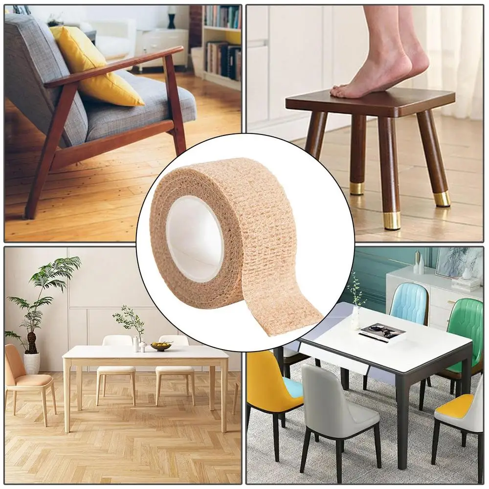 Description Picture 6 of itemFurniture Leg Pad Noise Reduction Furniture Foot Pad Tape Self Adhesive Chair Leg Covers Anti Slip Chair Leg Protector Supplies