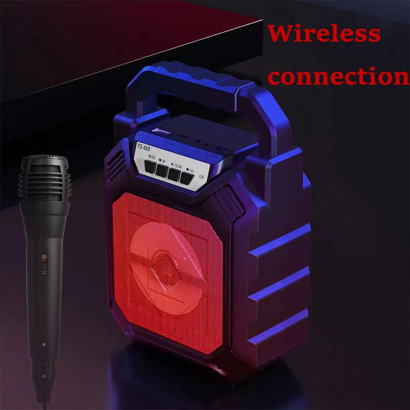 688 Outdoor Portable Wireless Speaker Wireless Drum Stereo Bass Speaker