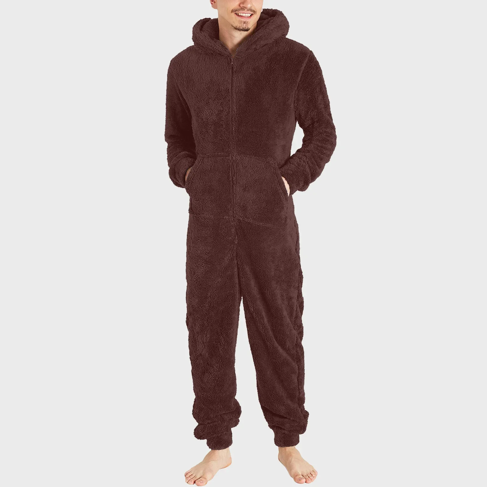 Men Jumpsuits Long Sleeve Pajama