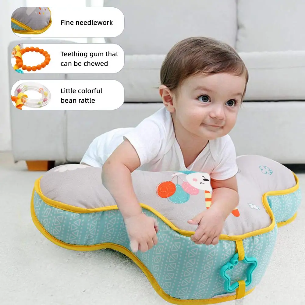 Baby Pillow Tummy Time Toy Lying Pillow High Contrast Double-Sided Birthday Toy Baby Gifts Training Baby Pillows Head-up Se A8E8 3