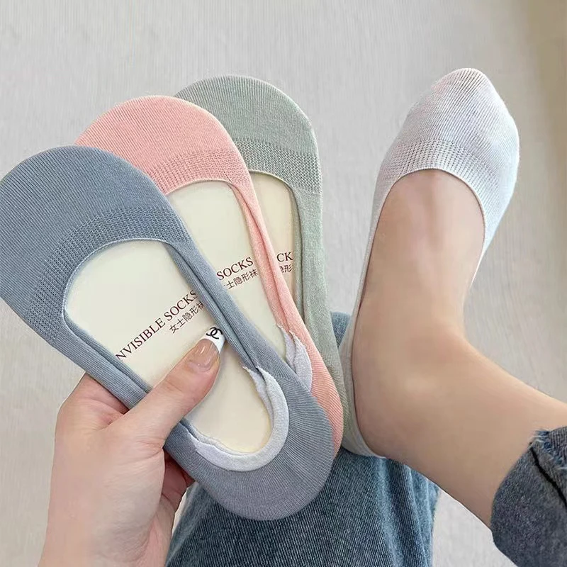 

Женские невидимые носки-лодочки, сезон весна-лето, модные однотонные хлопковые носки-тапочки с закрытым носком