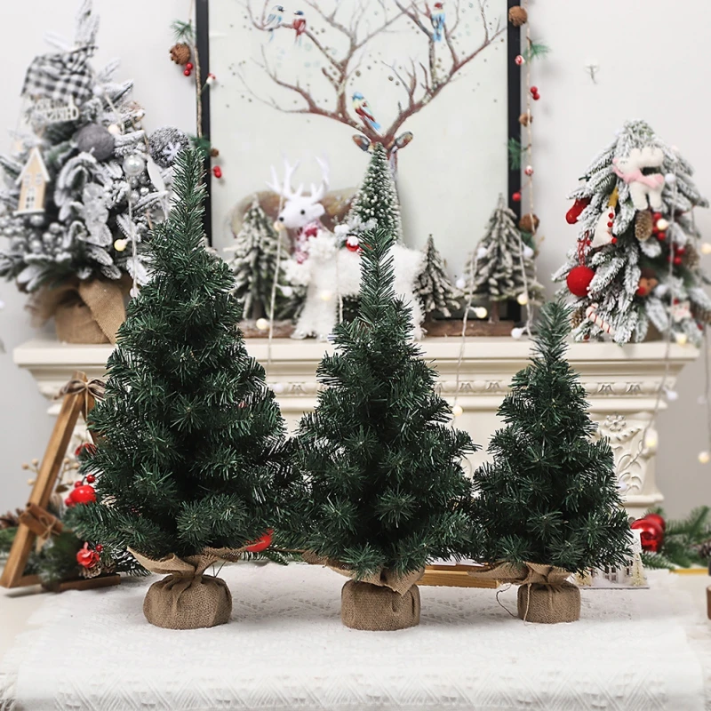 40/50/60CM Decorative Mini Christmas Tree Christmas Tree Ornaments Mini Christmas Tree Christmas House Ornaments