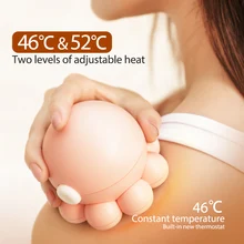 

Mini Octopus Shoulder Neck Massager Magnetic Hot Compress Vibrating Roller Relaxation Body Massage Back Leg Arm USB Rechargeable