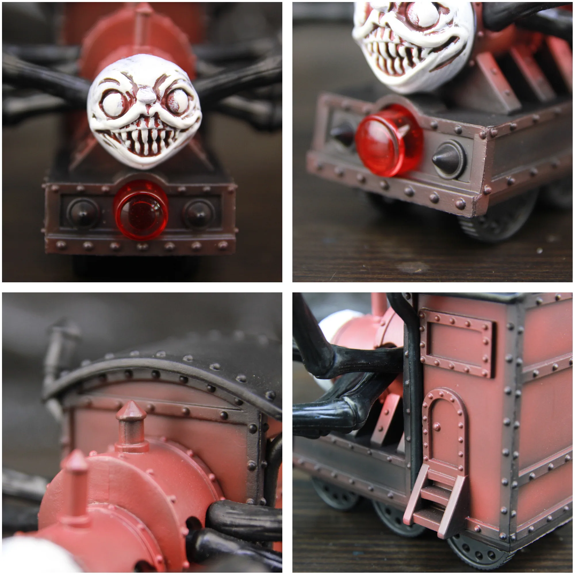 컬렉션 Choo Choo Charles 9cm 높이 액션 피규어 동상 입상 토마스 스파이더 기차 모험 공포 게임 장난감 인형 모델