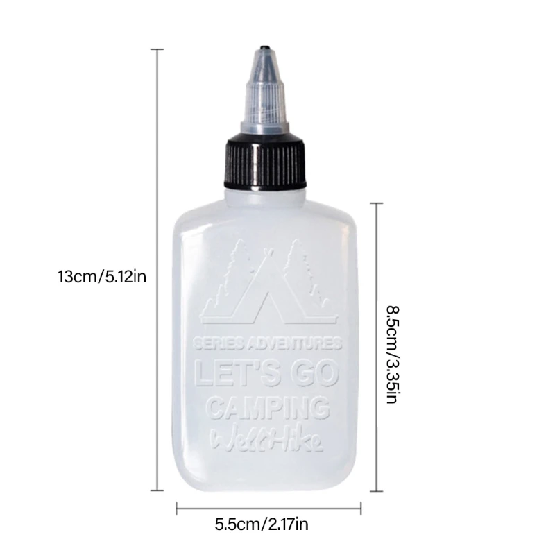 Small Squeeze Bottles Seasoning Jar 100ml Liquid Containers Travel Oil Bottle for Camping Kitchen Cooking Easy to Use