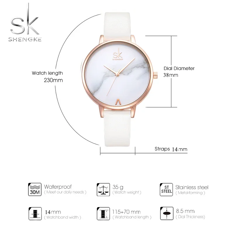 Shengke Watches Gifts Set for Girlfriend Best Wish of Gifts Clock Top Original Design Ladies Quartz Wristwatcehs Montre Femme