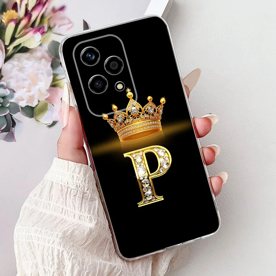 Luxury Fashion Crown Letters Clear Silicone Soft Slim Phone Case