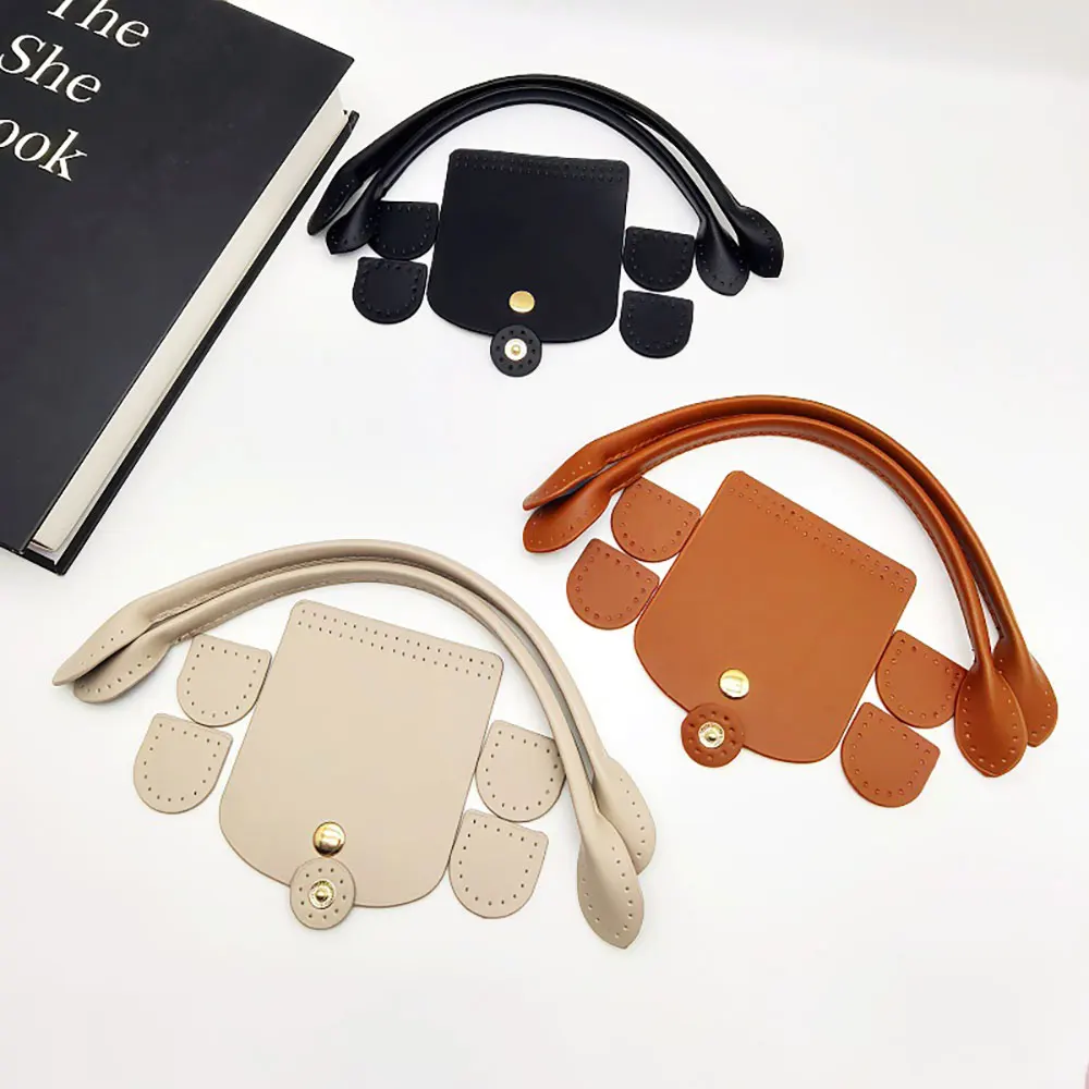1 세트 DIY 수제 가방 바닥 플랩 커버 뜨개질 가방 핸드백 하드웨어 가방 DIY 핸드백 Shloulder Straps