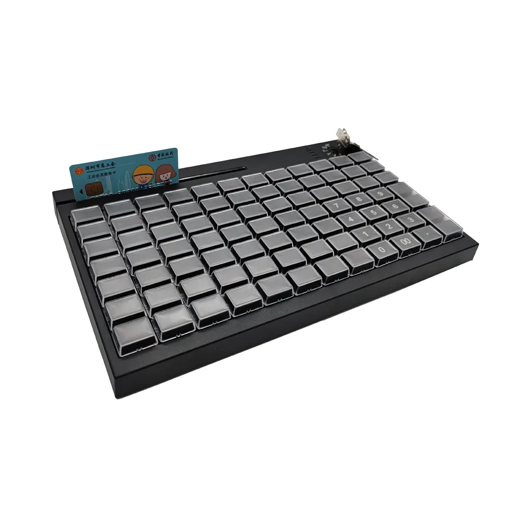 KB84 keyboard, supports programmable MSR setting for the header,tailor,separator,suffix & POS system