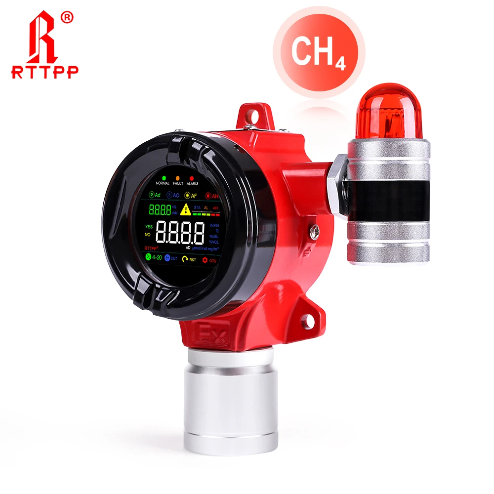 Methane CH4 Fixed Gas Sensor Industrial Gas Detector CH4 Sensor Methane Leak Alarm
