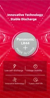 Panasonic 2-50PCS AG13 battery A76 LR44 357 SR1154 SR44 LR 44 1.5V Alkaline Batteries For Watch Calculator Toy Button Coin Cell - Image 4