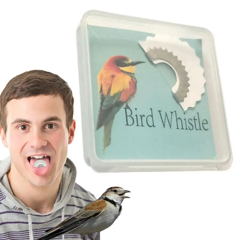 Bird Whistle That Fits Inside Mouth Hiden Magic Tweeting Noisemaker Toy Tricks Gag Bird Caller Whistles Entertainment Tools mini whistle
