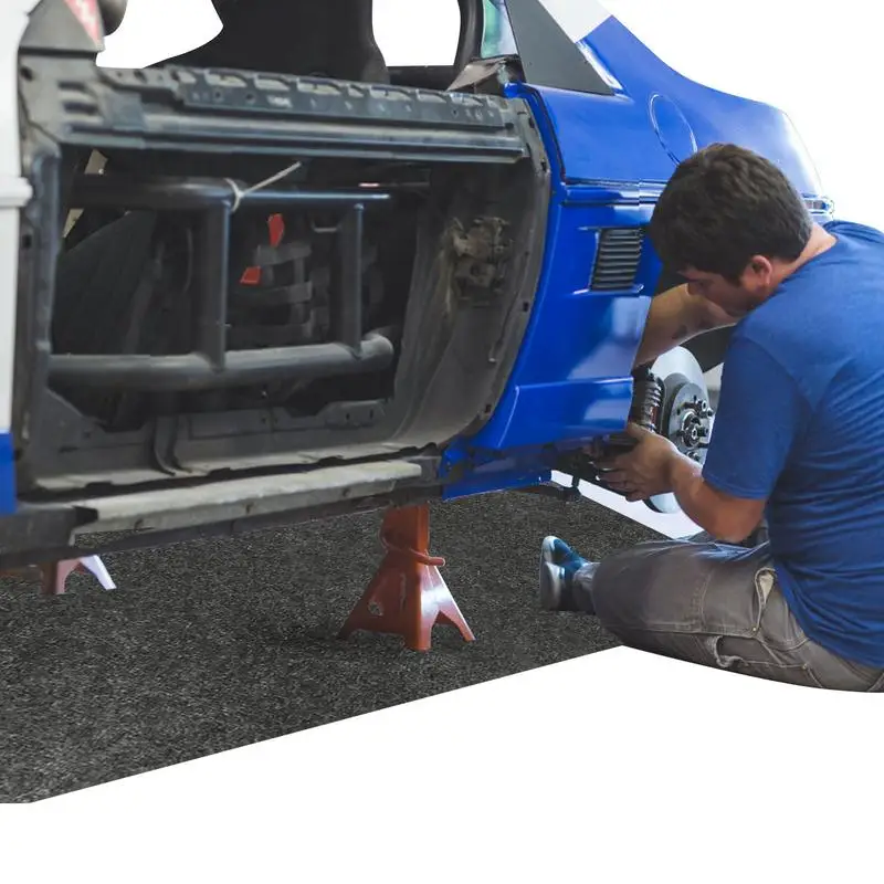 

Garage Floor Mat Washable Garage Floor Mat Felt Fabric Pad Carpet Anti-Slip Protect Floor From Spills Drips Splashes And Stains