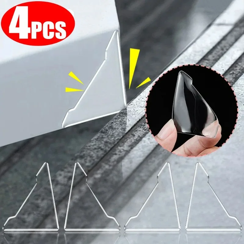 Transparent Car Door Corner Protective Stickers - Anti-Collision & Anti-Scratch Accessories (2/4 Pack)