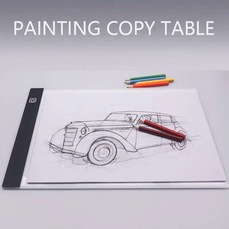 A4/A5 LED copying board 3-level dimming copy table drawing puzzle toy dimmable children's Painting board