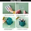 Plastic Wall Self-adhesive Cactus Storage Rack Bathroom Storage Holder Kitchen Bathroom Toothbrush Storage Wall Mount Holder 4