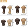 Cute Mushroom LED Night Light Wooden Bedside Table Lamp with Touch Switch Room Decoration High-level Environmental Mushroom Lamp 2