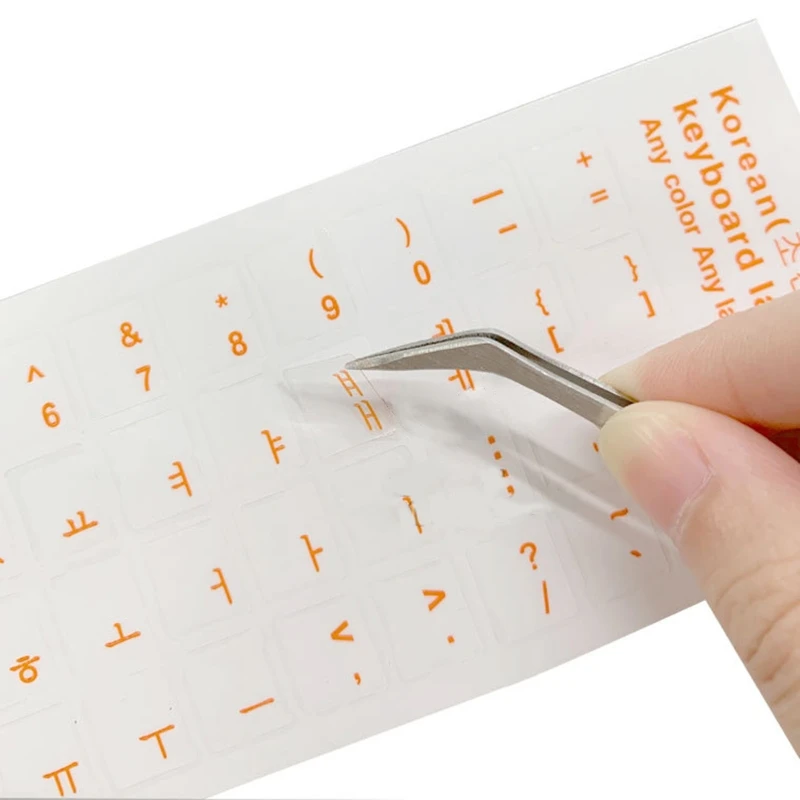 Keyboard stickers Korean Keyboard Stickers English Replacement Clear Background Lettering Laptop Desktop Keyboards