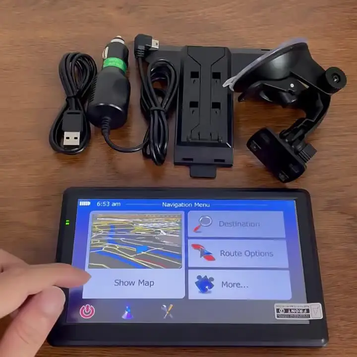 Navigatore GPS Auto 5" Touch Con Mappe Europa 2018, 8GB, FM, MP3, Per Windows CE 6.0 - 6