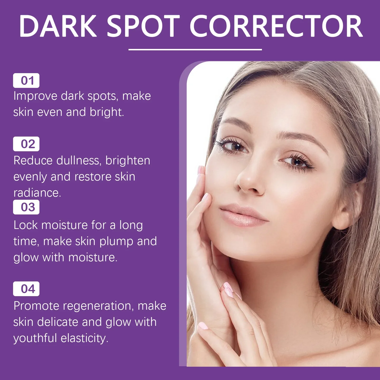 HOYGI Facial Serum Lotion Lighting Dark Spots and Dullness Nourishing Facial Glow Moisturizing and Brightening Skin Care Serum
