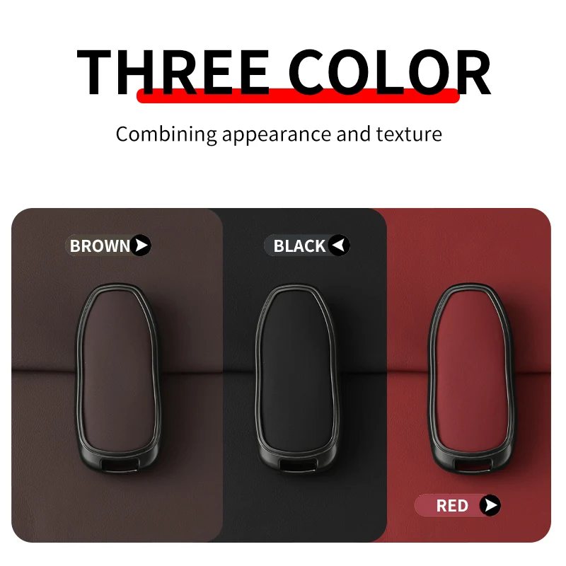 Cover Telecomando Chiave In Lega Di Alluminio Per Tesla Model X (2012-2018) - 8 Colori Con Portachiavi E Cacciavite - Oro Rosa