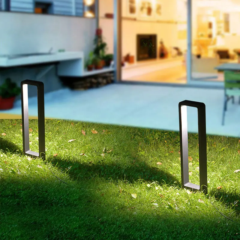 Waterproof Led Garden Lawn Lamp Modern Aluminum Pillar Outdoor Courtyard Vlla Landscape Bollards Light led lamp