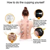24 Cans JINGKANGVentosa Chinese Vacuum Cupping Therapy Set Pull Out Vacuum Therapy Massagers Curve Suction Ventosaterapia Xicara 3