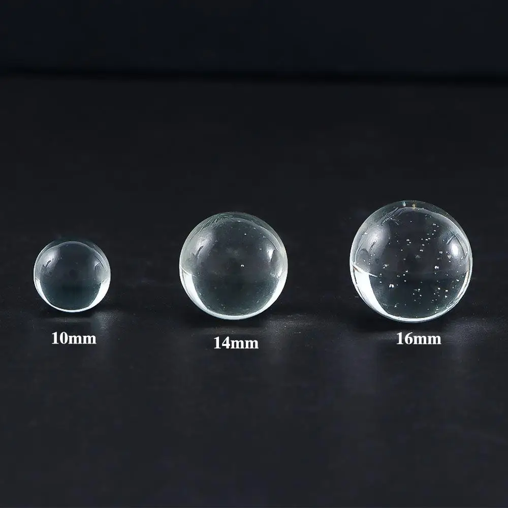 20pcs/pack 10mm 14mm 16mm Glass Balls Transparent Solid Marble for Slingshot Shooting & Marble Track & Traditional Marbles Games 6
