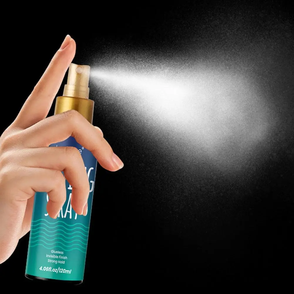 Description Picture 6 of item120ML Lace Melting And Holding Mousse Lace Melting Holding Spray Strong Natural Finishing Hold With Lace Tint Spray For Wig A6R8