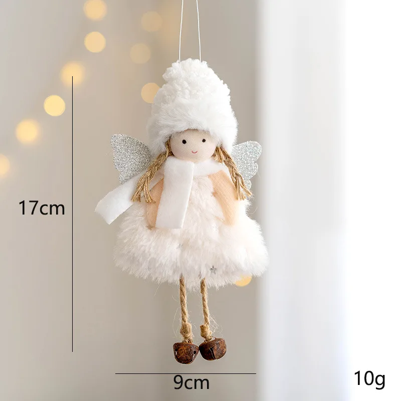 thumbnail image 1 of Colgante de alce de muñeco de nieve de Papá Noel, bonito colgante de peluche para niña, decoración para árbol de Navidad, regalo de Feliz Año Nuevo 2024 para niños, 1 of 5