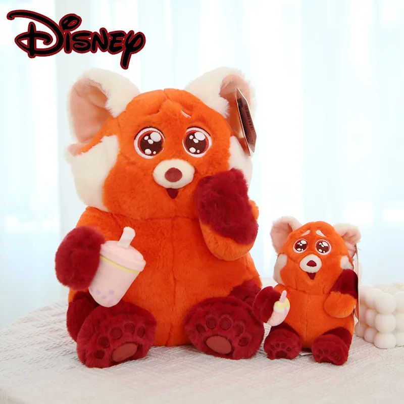 Genuine Disney Turning Red Pillow Pixar Panda Plush Toy Kawaii Pendant Red Bear Plushies Stuffed Animals Gift for Children Kids 2